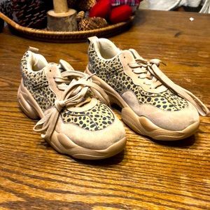 EUC Therapy cheetah print sneakers